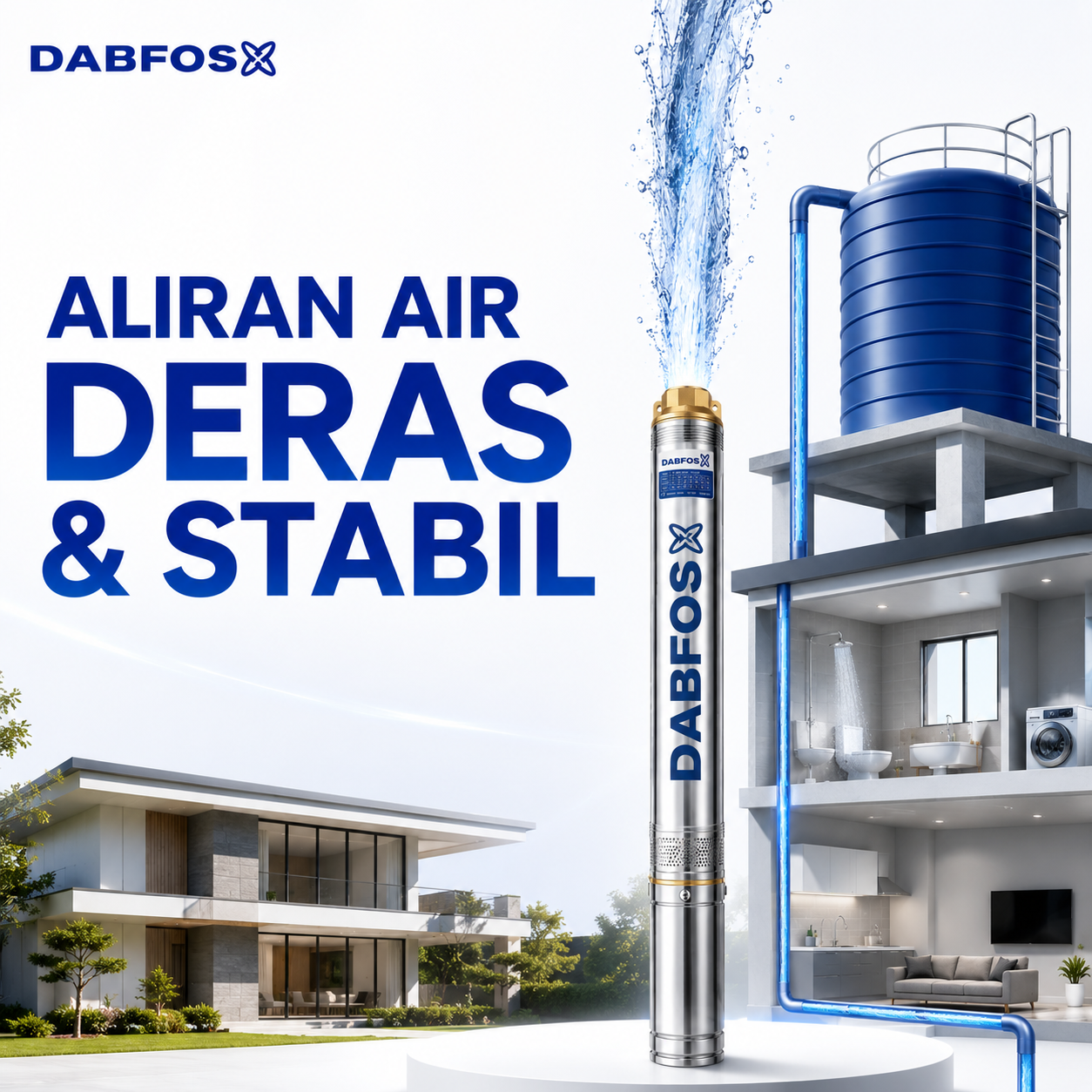 Aliran Air Deras & Stabil